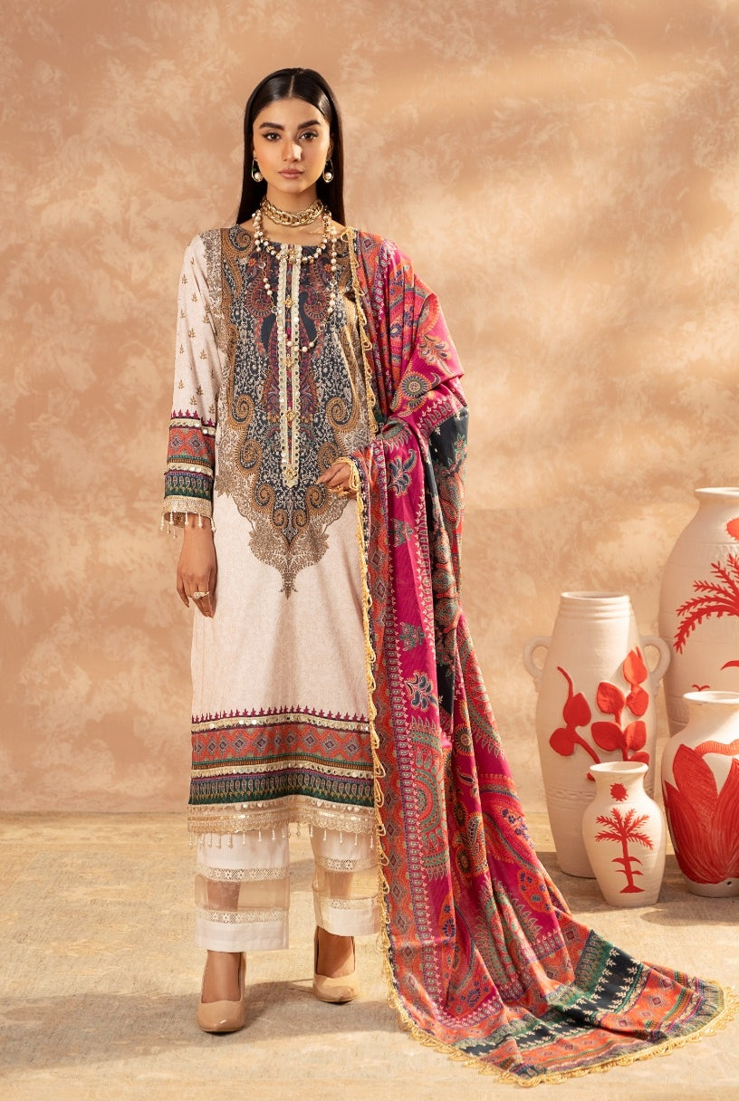 Mausummery Luxury Digital Printed Lawn - Opal