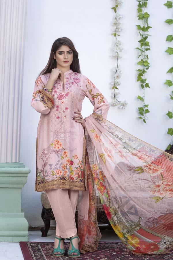 WREN - SALWA DIGITAL PRINTED & EMBROIDERED KARANDI - 04