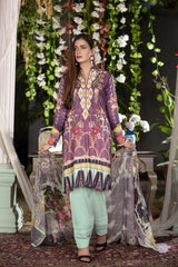 TERRA - INAYA DIGITAL PRINTED & EMBROIDERED LINEN - 01