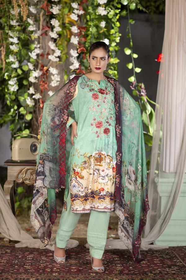 TAMARIN - INAYA DIGITAL PRINTED &amp; EMBROIDERED LINEN - 09