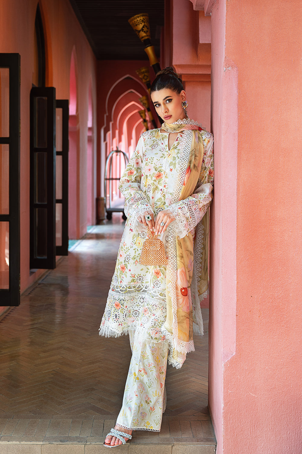 Saira Rizwan Embroidered Lawn Suits Unstitched Lawn SR24L2 D-06 Anaya - Summer Collection