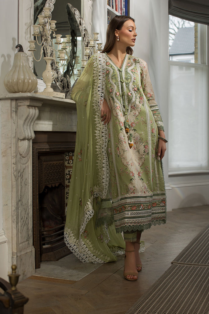 Sobia Nazir Embroidered Lawn Suit Unstitched 3 Piece SN25LL D-14A - Summer Collection