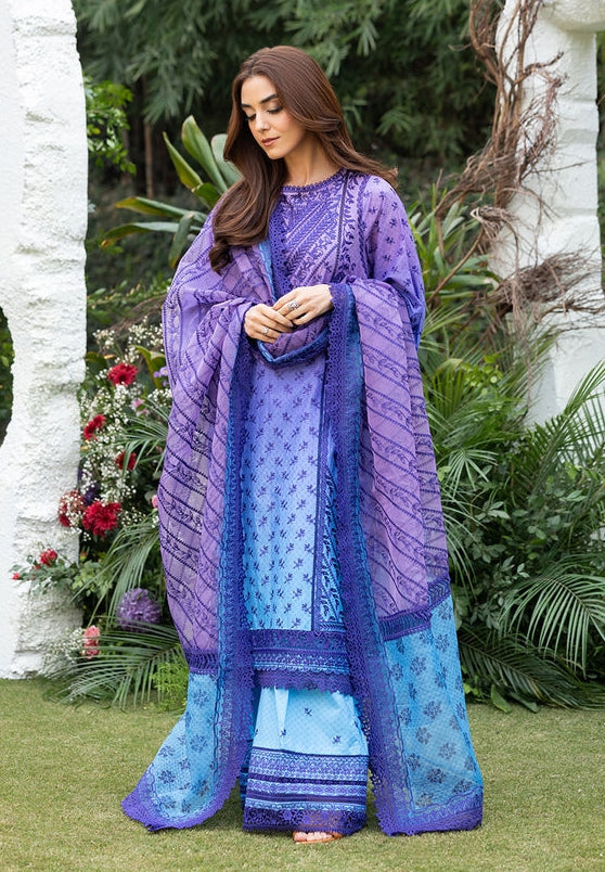 Sobia Nazir Embroidered Lawn Suit Unstitched 3 Piece SN25LL D-12B - Summer Collection