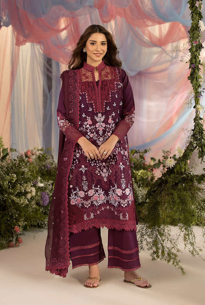 Sobia Nazir Embroidered Lawn Suit Unstitched 3 Piece SN25LL D-6A - Summer Collection