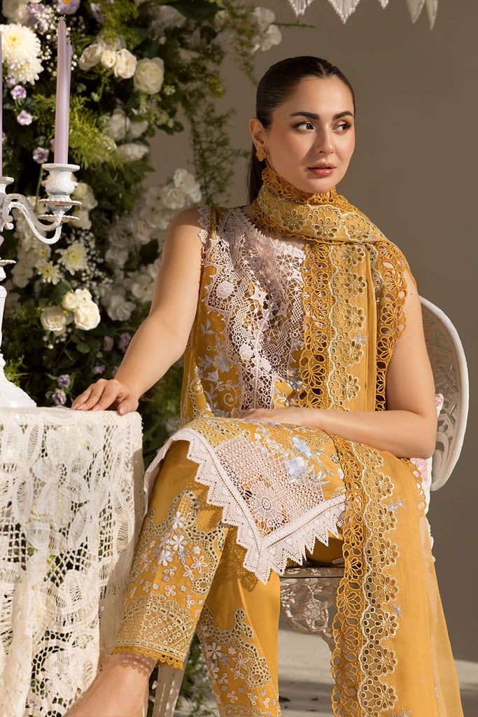 Sobia Nazir Embroidered Lawn Suit Unstitched 3 Piece SN25LL D-6B - Summer Collection