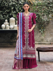 Lumina by Bin Ilyas Unstitched Embroidered Lawn 3 Piece Suit BI26UL L7 5B - Summer Collection