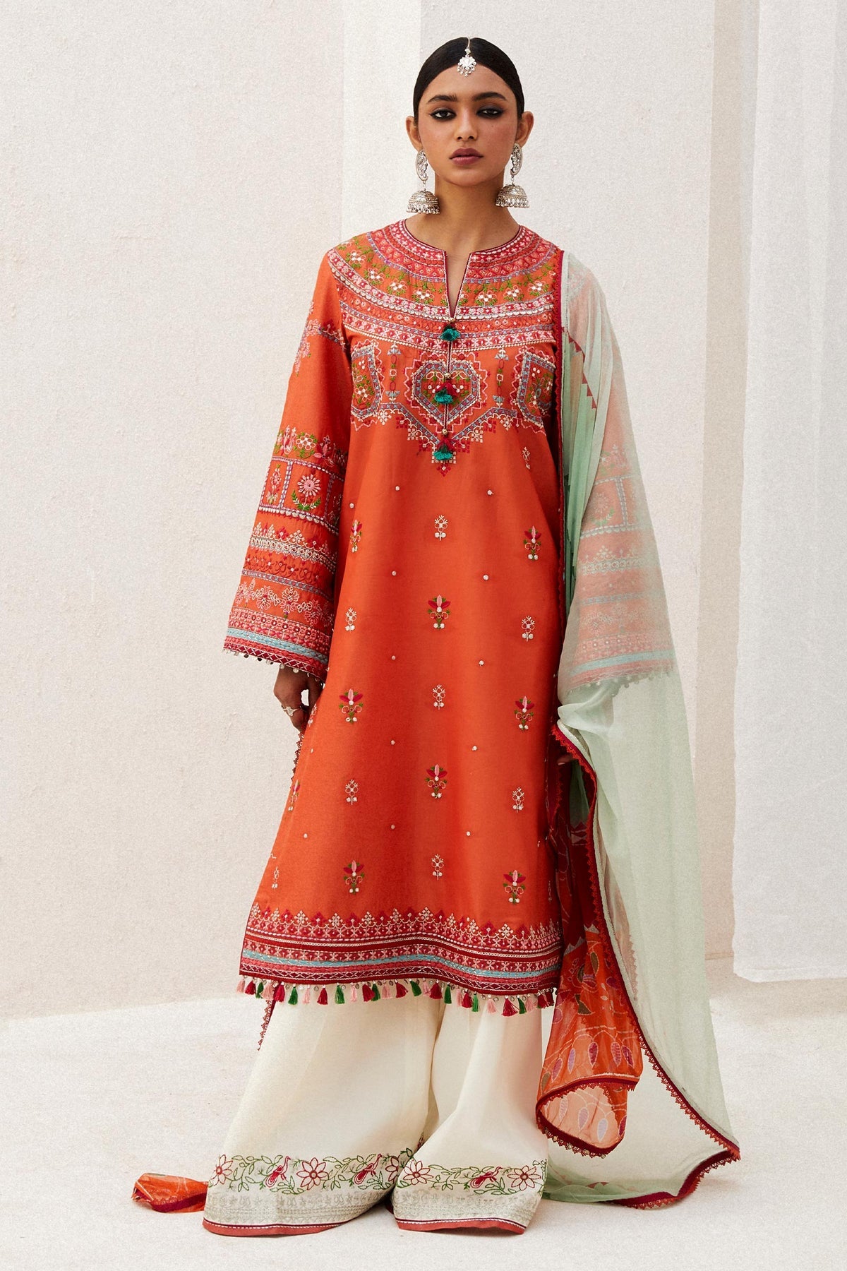 Zara Shahjahan Embroidered Lawn Suits Unstitched 3 Piece ZS24SS D-7A Lamia