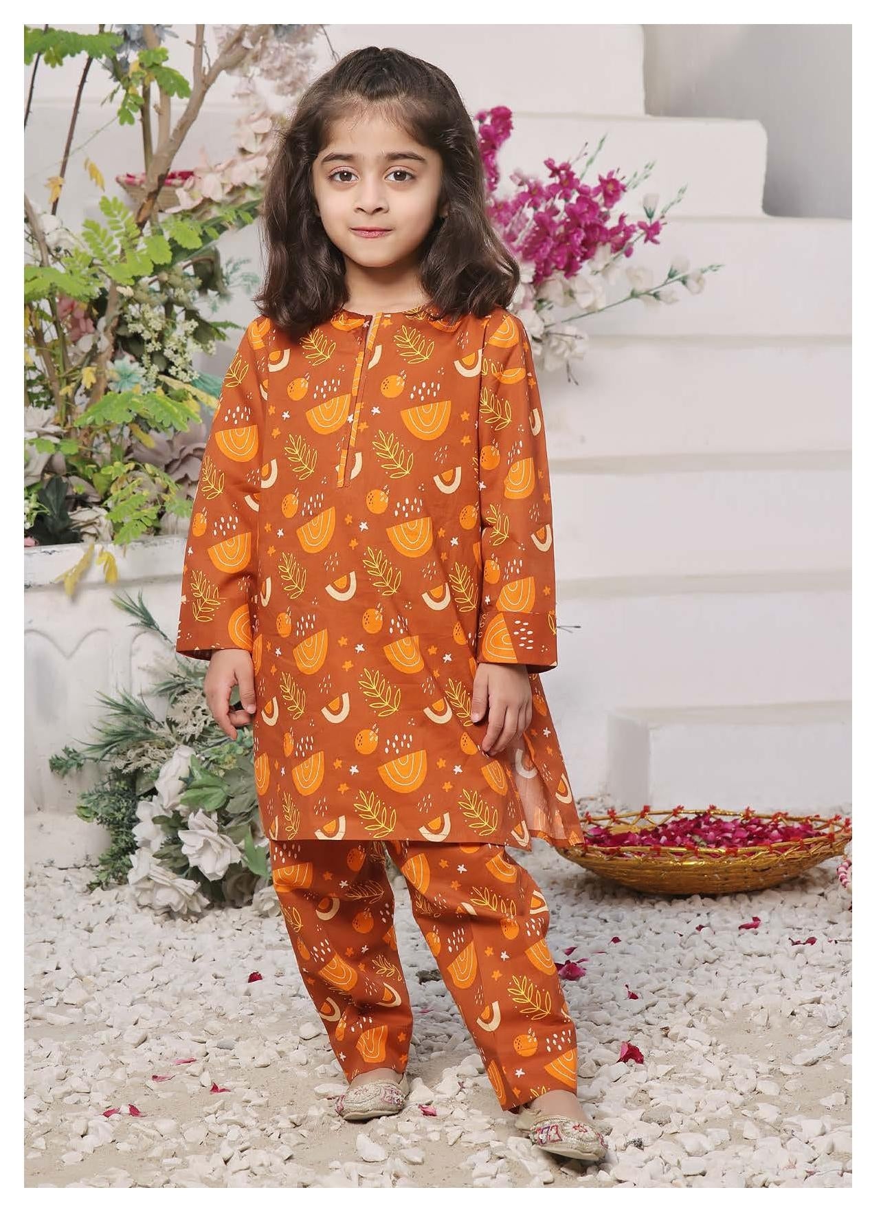 Malu Rani - Kids Unstitched Collection - Design 01