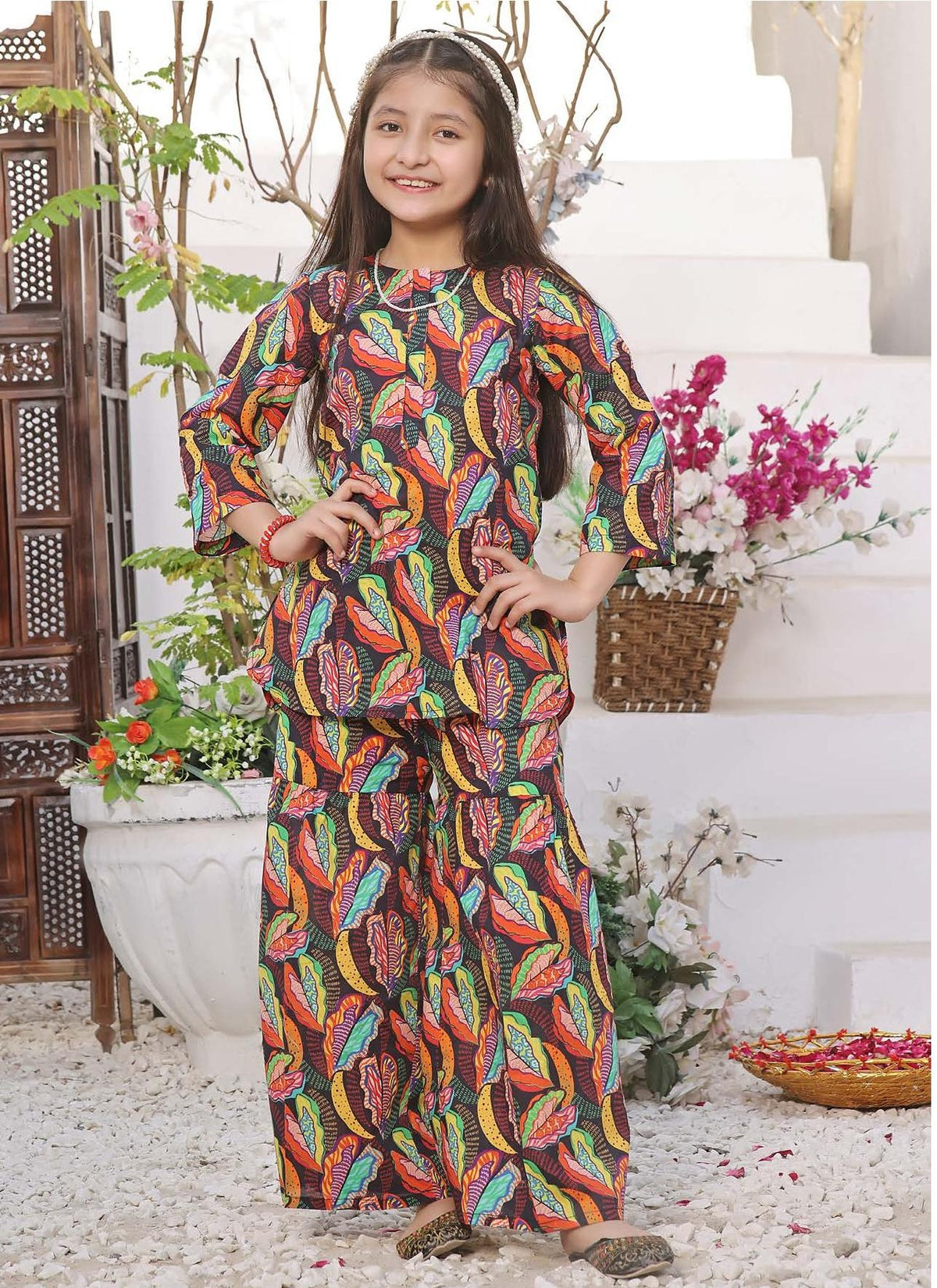 Malu Rani - Kids Unstitched Collection - Design 02