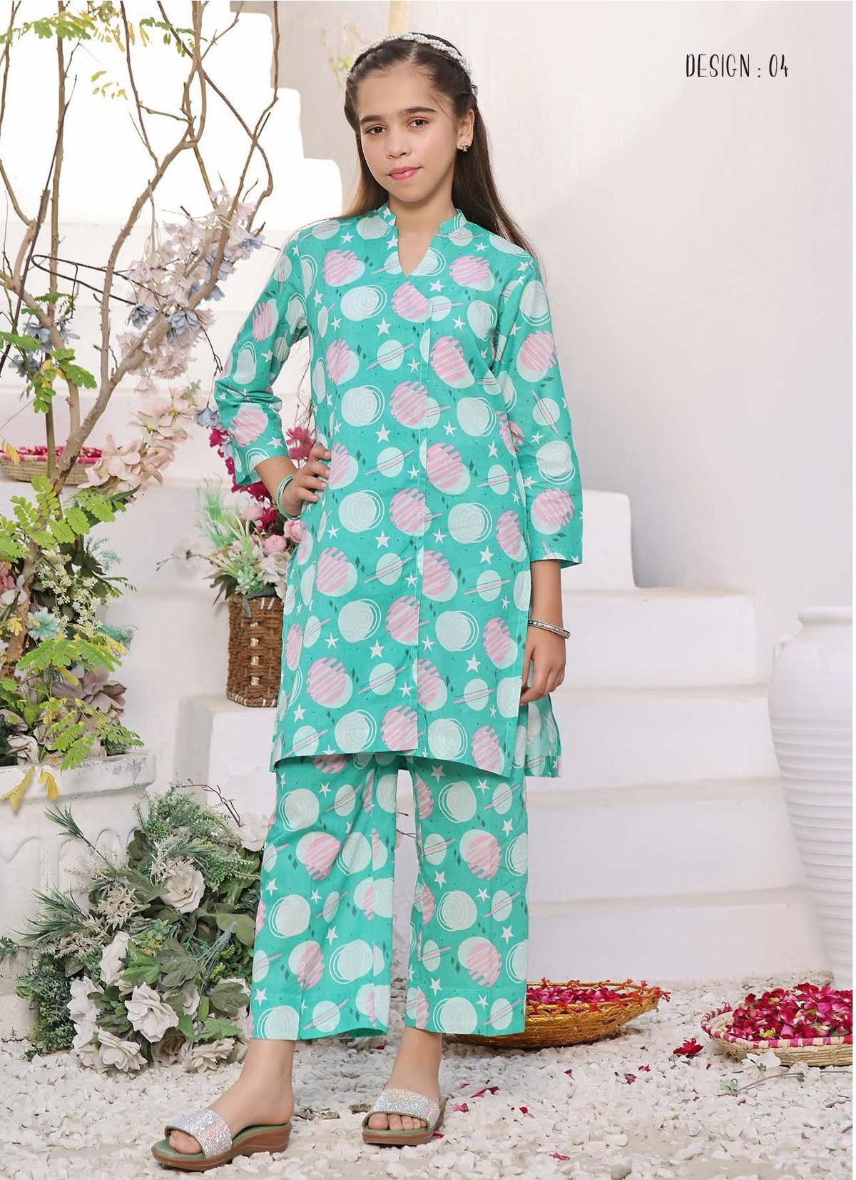 Malu Rani - Kids Unstitched Collection - Design 04