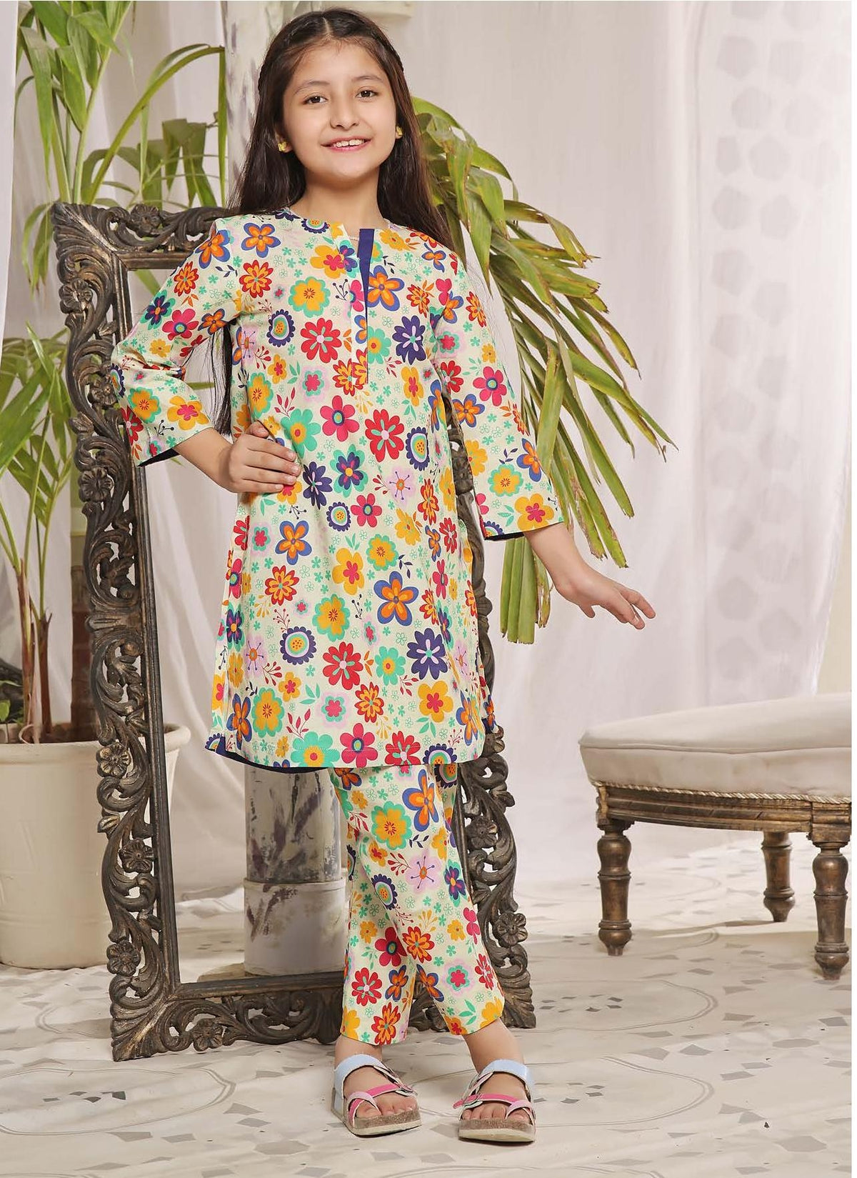 Malu Rani - Kids Unstitched Collection - Design 12