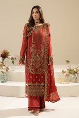 Imrozia - Nisha Premium Embroidered Chiffon 3 Piece Suit - M-90 Areesha