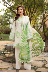 M Basic by Maria B Embroidered Arabic Lawn Suits Unstitched 3 Piece MB25PF MB-06 B Eid Edit - Summer Collection