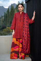 M Basics by Maria B Printed Khaddar Suits Unstitched 3 Piece MB24MB D-06 B - Winter Collection