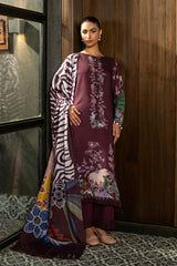 M Basics by Maria B Printed Linen Suits Unstitched 3 Piece MB24MB D-12 A - Winter Collection