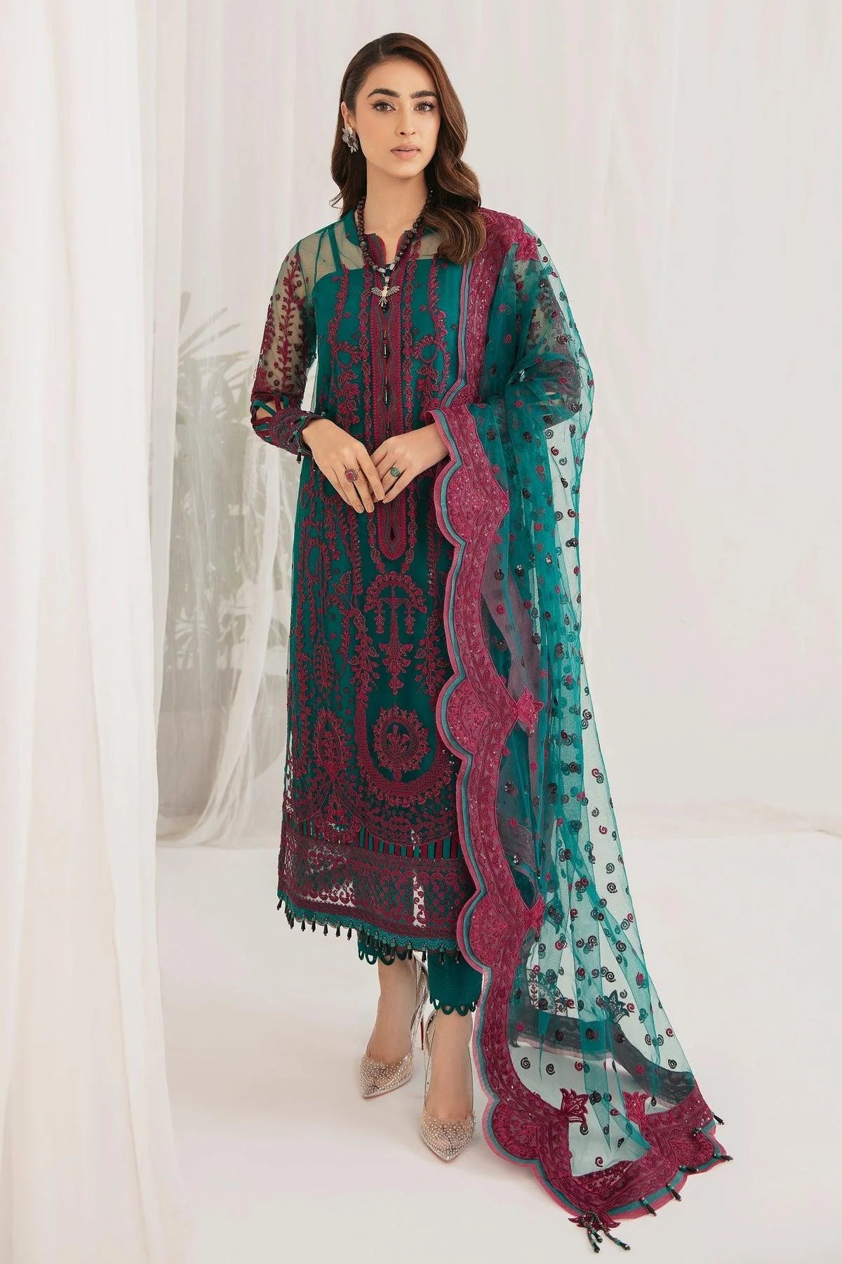 Jazmin Chiffon - Meadow Green