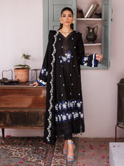 Nisa by RajBari Chikankari Embroidered Lawn Suits Unstitched 3 Piece RB25A D-08 - Summer Collection