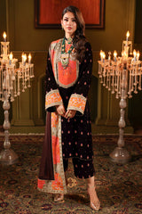 Signora by Charizma Embroidered Velvet Suits Unstitched 3 Piece CRZ24SV CVT4-11- Festive Collection