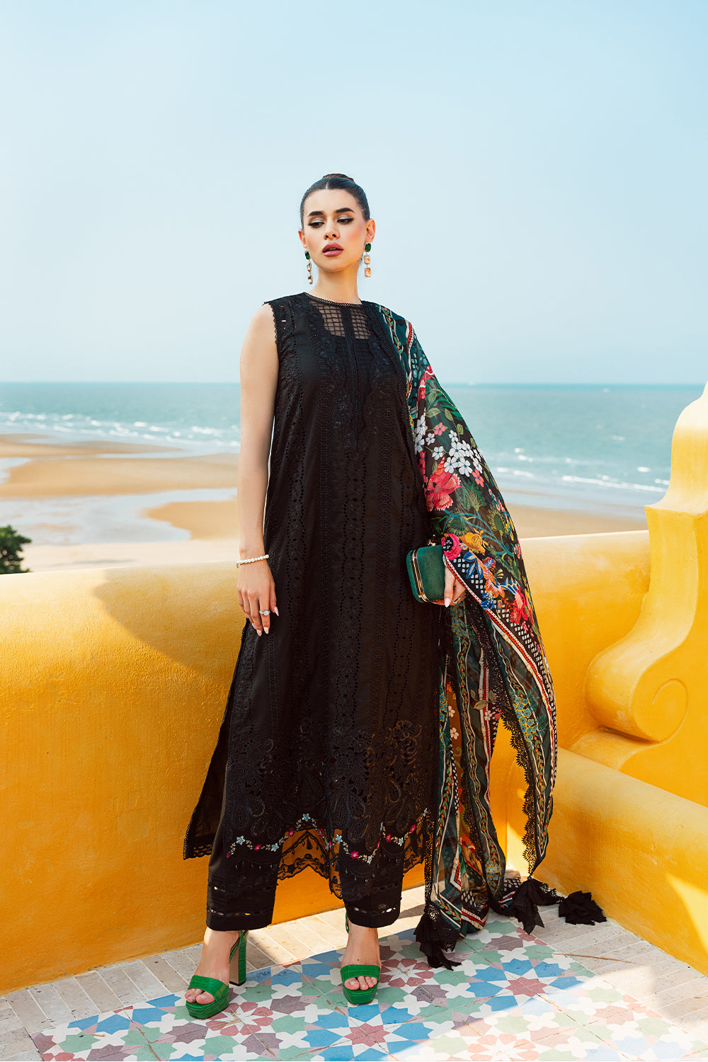 Saira Rizwan Embroidered Lawn Suits Unstitched Lawn SR24L2 D-01 Ayzel - Summer Collection