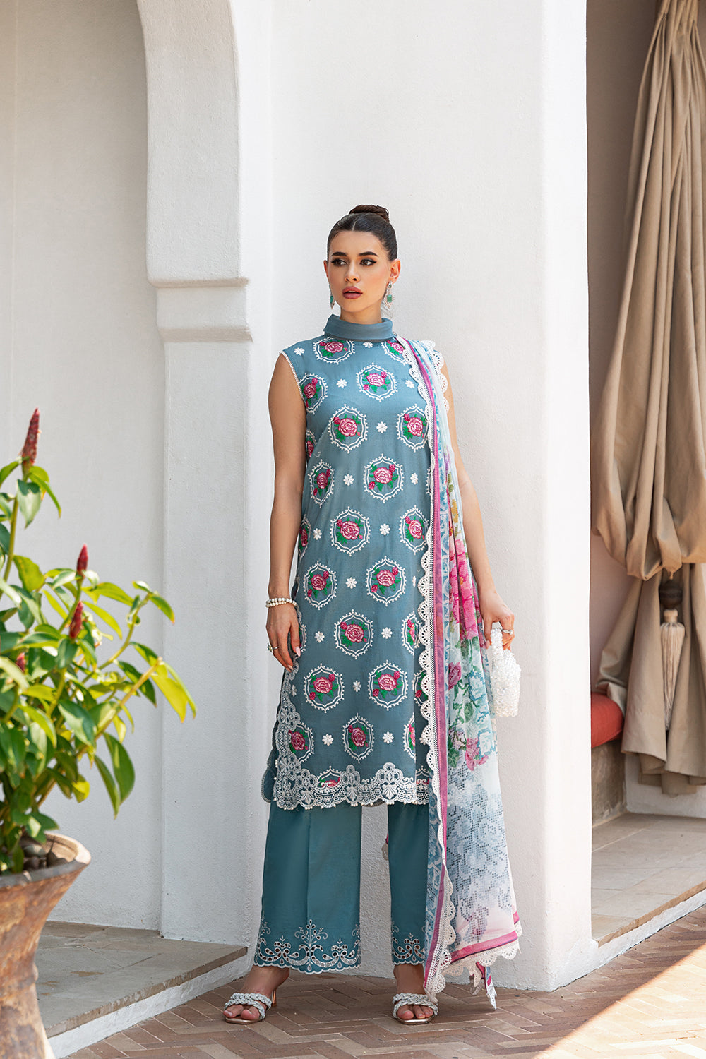 Saira Rizwan Embroidered Lawn Suits Unstitched Lawn SR24L2 D-09 Amal - Summer Collection