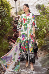 Maria.B Luxury Embroidered Lawn 3 Piece - Unstitched M.Prints | MPT-2108-A