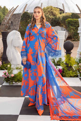 MPrints by Maria B Embroidered Lawn Suits Unstitched 3 Piece MPT-11-B - Summer Collection