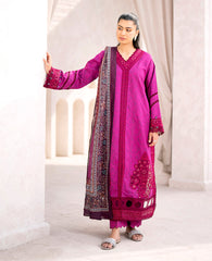 Baroque - Xenia Formals Embroidered Lawn Suit Unstitched 3 Piece ZE24S 653- MONACO- Summer Collection