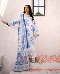 Baroque - Xenia Formals Embroidered Lawn Suit Unstitched 3 Piece ZE24S 654- GRASSE- Summer Collection