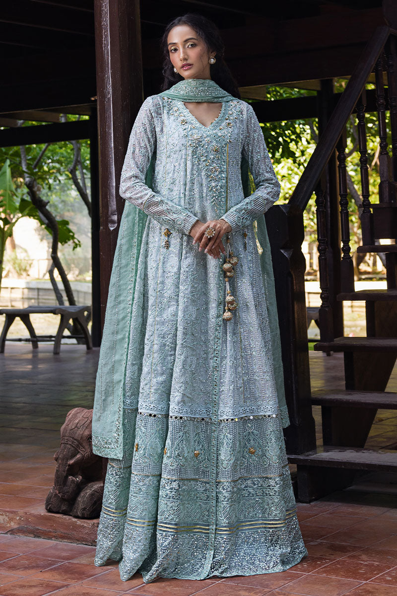 Roohi By Mushq Embroidered Organza Suit Unstitched 4 Piece MQ24R Diya - Luxury Collection