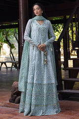 Roohi By Mushq Embroidered Organza Suit Unstitched 4 Piece MQ24R Diya - Luxury Collection