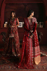 Niloufer By Mushq Embroidered Velvet Suits Unstitched 3 Piece MQ23N MV23-08 Farah - Luxury Collection