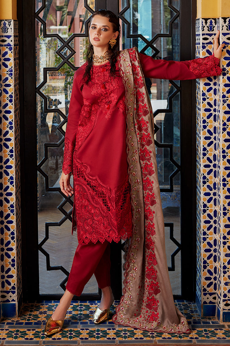 Mushq - Moroccan Dream Embroidered Suits Unstitched 3 Piece MQ23MD MNW-04 Naima - Winter Collection