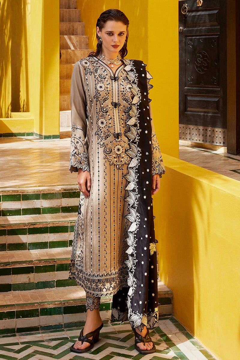 Mushq - Moroccan Dream Embroidered Suits Unstitched 3 Piece MQ23MD MNW-10 Salma - Winter Collection
