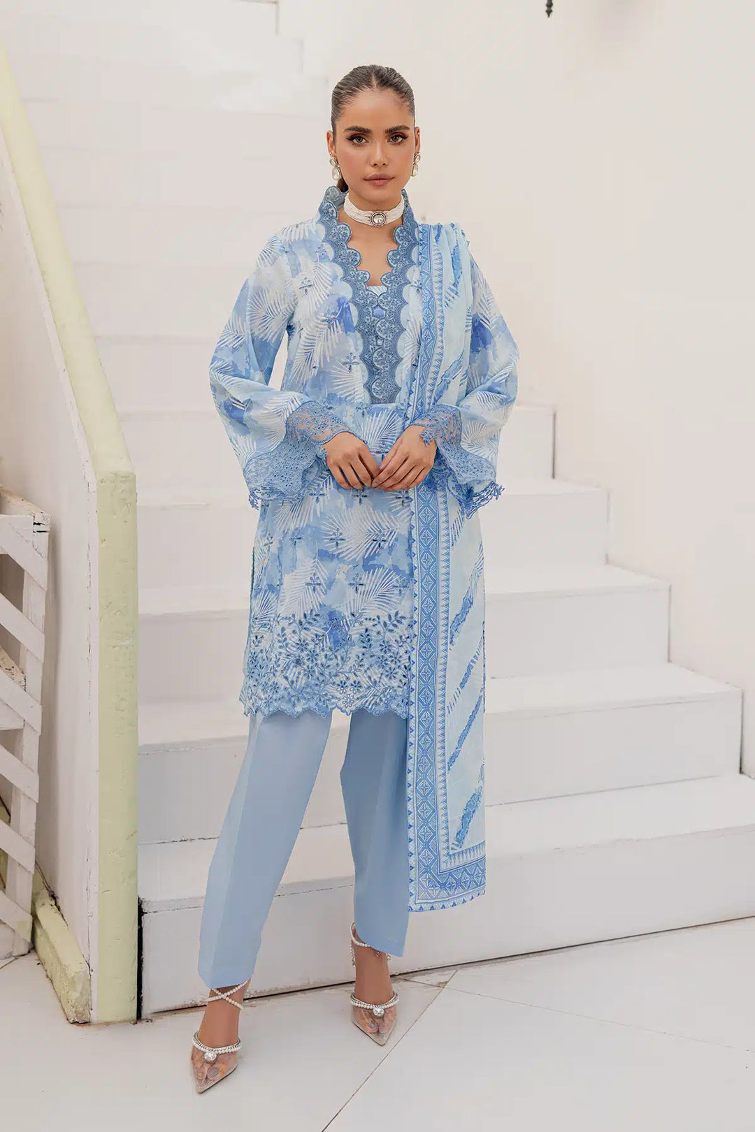 Motifz - Soha Lawn Embroidered Suits Unstitched 3 Piece M25-4765-Shameen - Lawn Collection