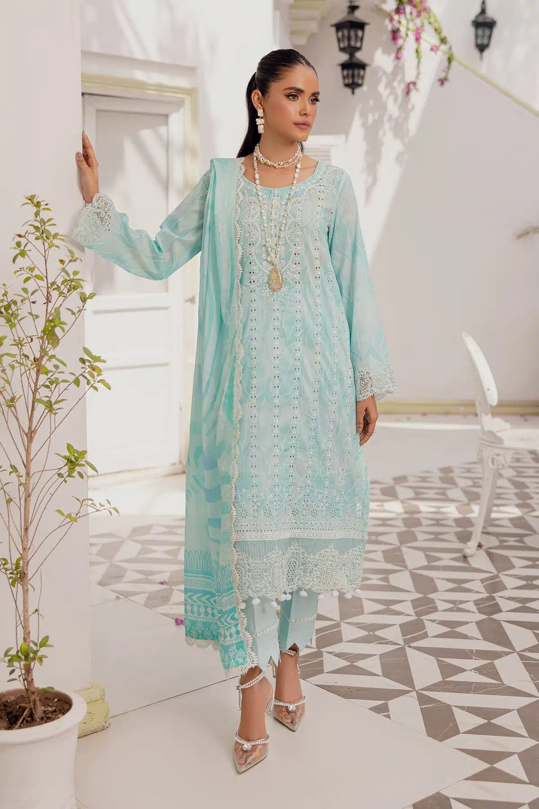 Motifz - Soha Lawn Embroidered Suits Unstitched 3 Piece M25-4766-Heer - Lawn Collection