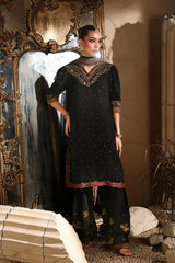 Luxe by Azure Unstitched Chiffon Embroidered Suits 3 Piece AZ25LF Mystere - Festive Collection