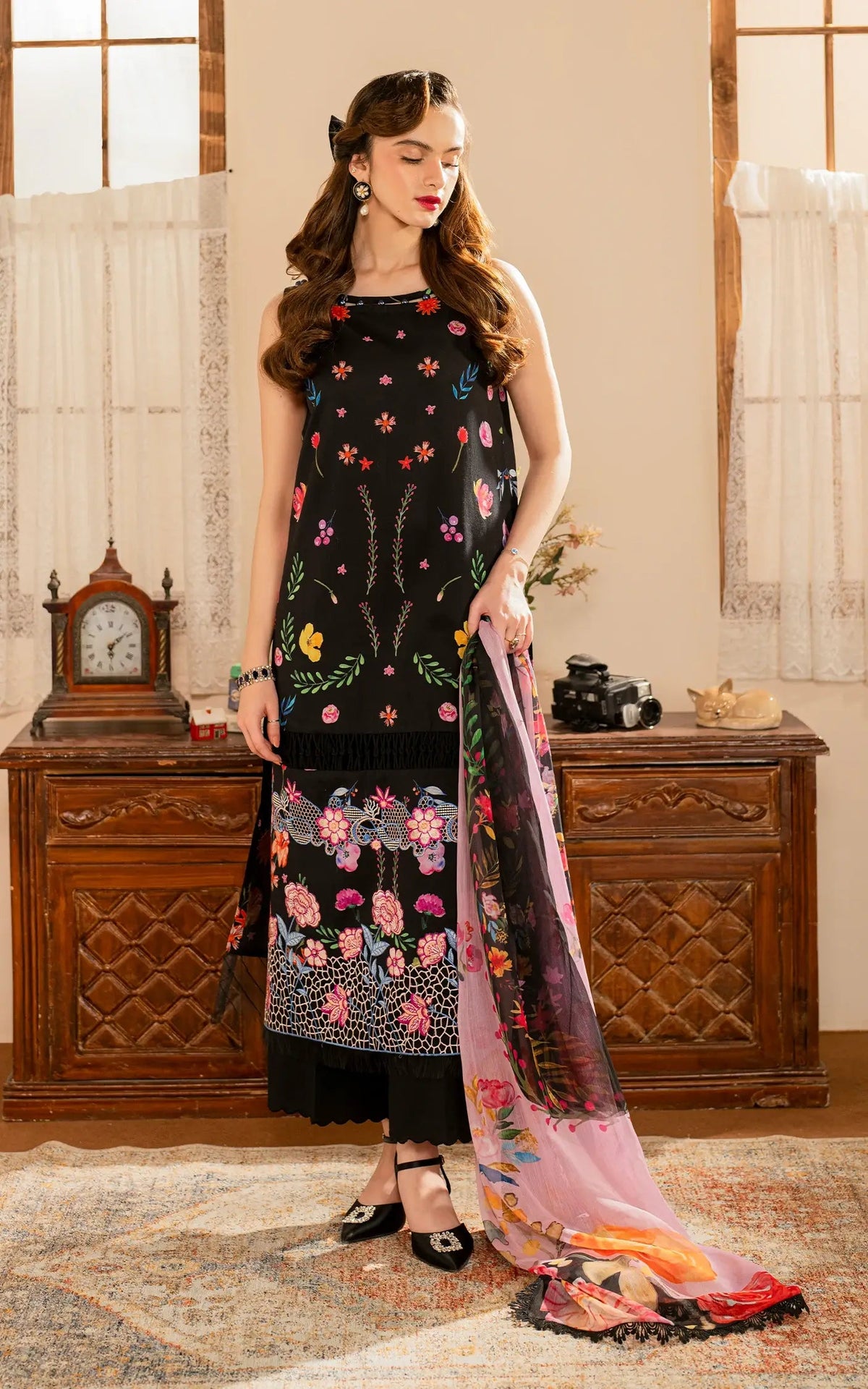 Asifa and Nabeel Embroidered Lawn Suits Unstitched 3 Piece AN25MV MSLV25-08 Morbagh - Summer Collection