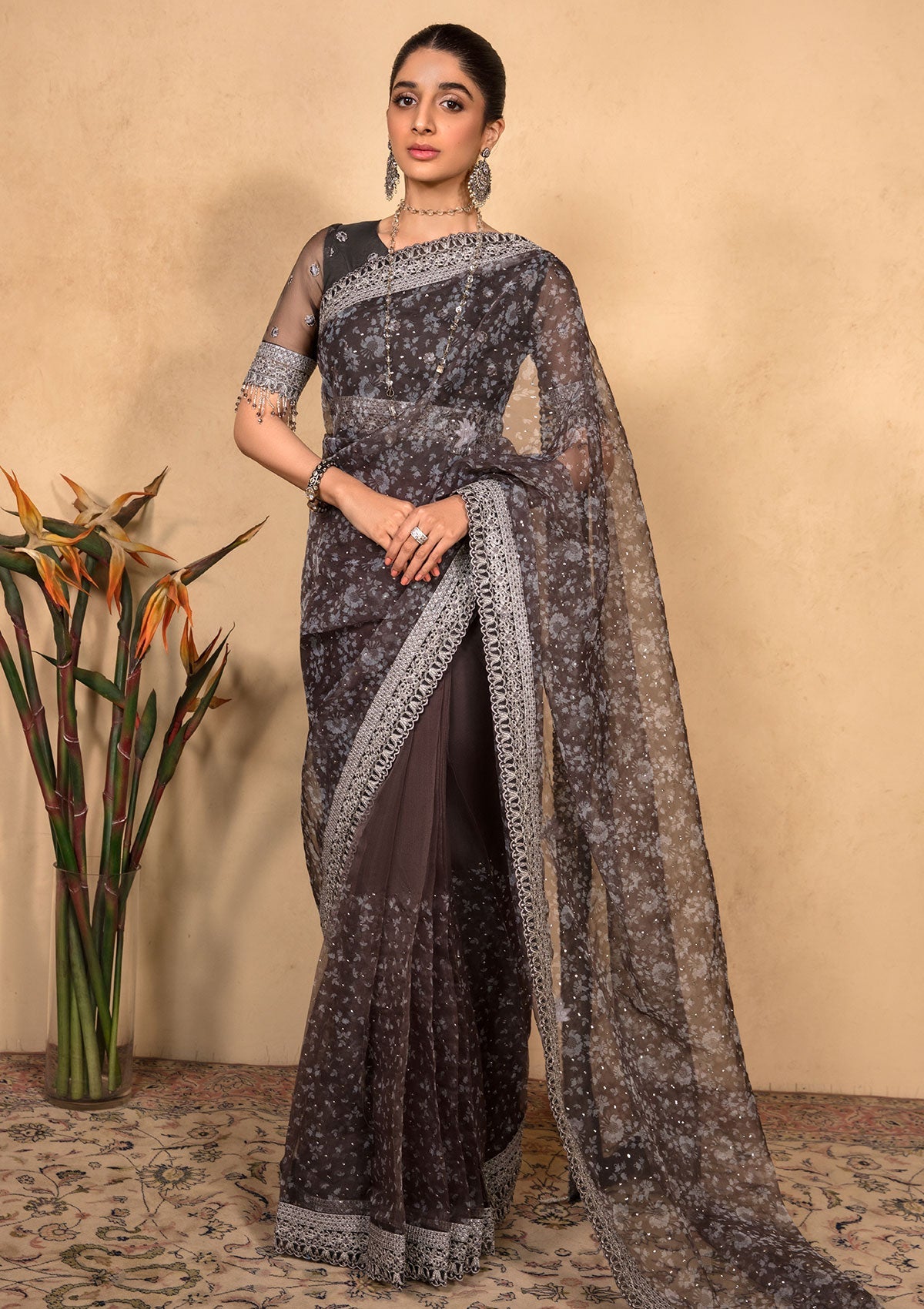Jahan Aara by Nayab Premium Unstitched Saree NS-002 JAIPUR