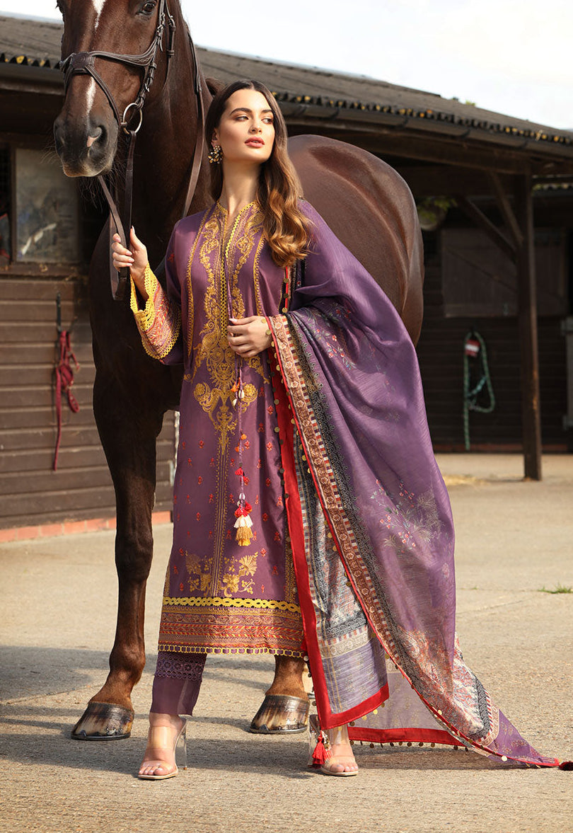 Sobia Nazir Embroidered Lawn Suits Unstitched 3 Piece SN22LL PRE-4A- Luxury Summer Collection