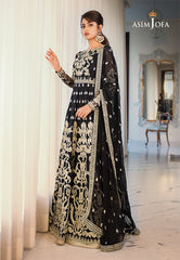 Jaan-e-Ada by Asim Jofa Embroidered Suits Unstitched 3 Piece AJ22JA AJSE-03 - Luxury Collection