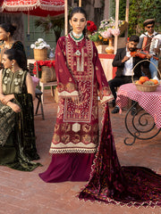 Mahrukh Embroidered Courdry Suits With Palachi Shawl Unstitched 3 Piece MECP-1A- Winter Collection -