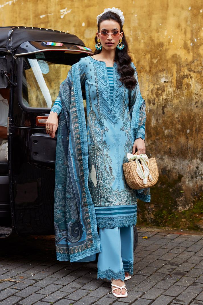 Gulaal Embroidered Lawn Suits Unstitched 3 Piece GL25SL D-03 Inayah - Summer Collection-