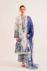 Lila by Sable Vogue Embroidered Lawn Suit Unstitched 3 Piece SV24LI SAL-08-24 - Summer Collection