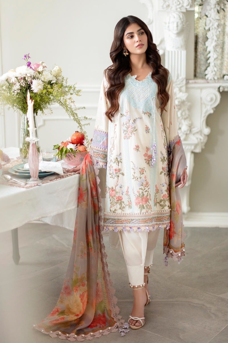 Sana Safinaz Luxury Muzlin Lawn Embroidered - 24A