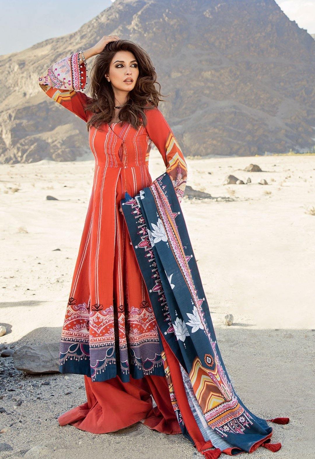 Saira Rizwan Embroidered Khaddar Unstitched 3 Piece Suit SR20W 01 LOTUS - Winter Collection