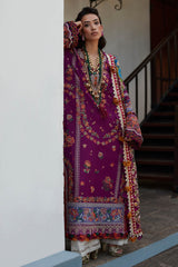 Elan Embroidered Lawn Suits Unstitched 3 Piece Aalin (EL24-08 B) - Luxury Collection