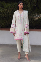 Elan Embroidered Lawn Suits Unstitched 3 Piece AIRA (EL24-10 B) - Luxury Collection-