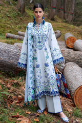 Zaha By Khadijah Shah Embroidered Lawn Suits Unstitched 3 Piece ZL25NL D-11 A Kashur - Summer Collection