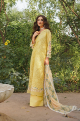 Manara Embroidered Lawn Suit Unstitched 3 Piece MNA24L ML-05 Nehaal - Luxury Collection