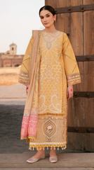 Mastani by Parishay Embroidered Lawn Suit Unstitched 3 Piece PR25IB MI-11 - Summer Collection